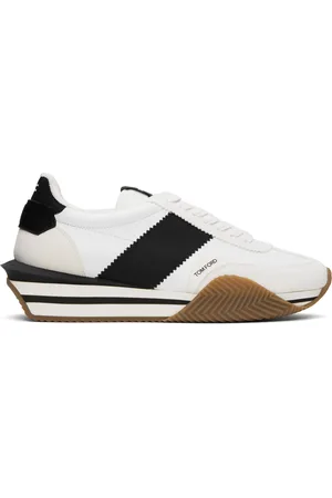 Tom Ford White & Black James Sneakers