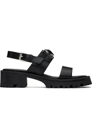 VERSACE Black Medusa Buckle Sandals 80 mm Sandals