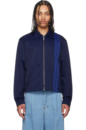 Palm Angels Navy Suit Track Jacket