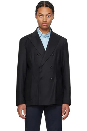 BARENA Black Doria Flan Blazer