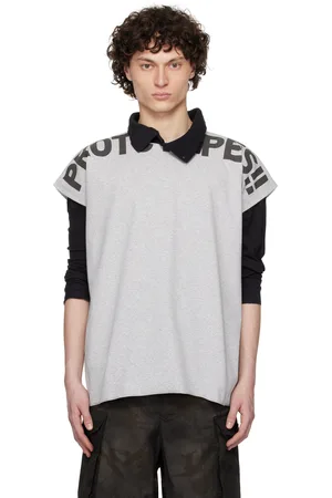 PROTOTYPES Gray Waffle Muscle T-shirt