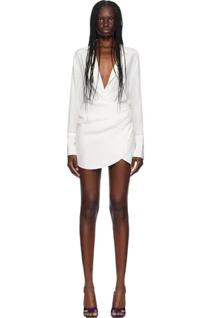 GAUGE81 White Naha Mini Dress