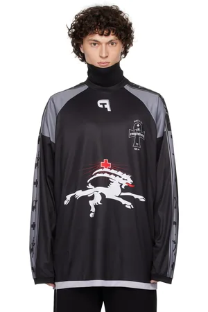PROTOTYPES Gray Insideout Football Long Sleeve T-shirt