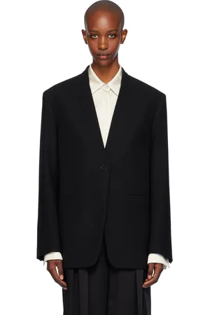 Jil Sander Black Single-Breasted Blazer