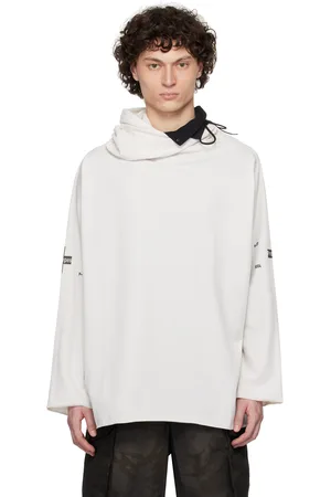 PROTOTYPES Off-White Waffle Twisted Hoodie