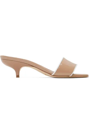 Manolo Blahnik Beige Helamu Heeled Sandals