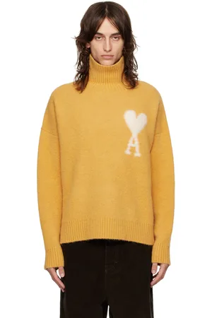 Ami Yellow Ami de Cœur Turtleneck
