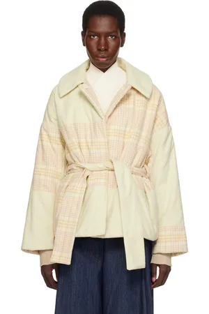 THE ELDER STATESMAN Beige Patchwork Jacket