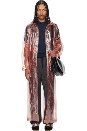 DRIES VAN NOTEN Pink Loose Fit Mac Coat