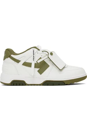 OFF-WHITE White & Khaki Out Of Office Sneakers