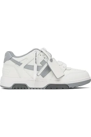 OFF-WHITE White & Gray Out Of Office Sneakers