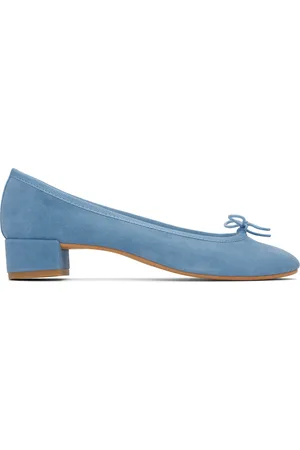 Repetto Blue Camille Rubber Sole Heels
