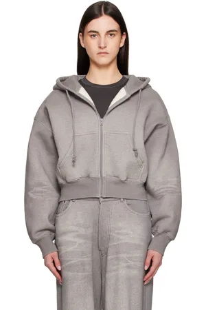 Acne Studios Gray Zipper Hoodie