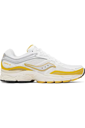 Saucony White & Yellow ProGrid Omni 9 TMY Sneakers