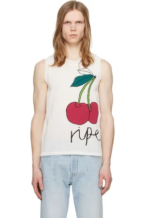 ZANKOV White Intarsia Tank Top