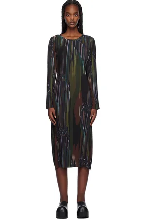 HENRIK VIBSKOV Multicolor Knight Plisse Midi Dress
