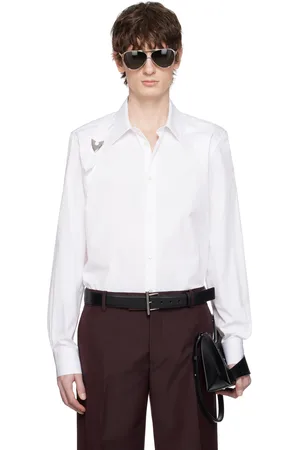 Alexander McQueen White Arrow Harness Shirt