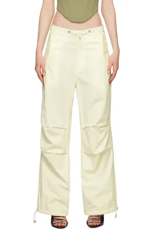 DION LEE Off-White Toggle Parachute Trousers