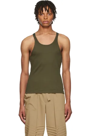 DION LEE SSENSE Exclusive Green Tank Top