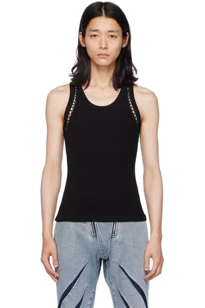 DION LEE Picot Lace Tank Top