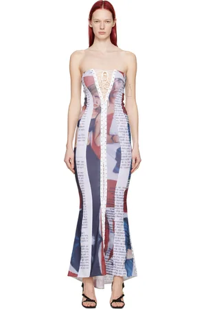 Sinead Gorey Lace-Up Maxi Dress