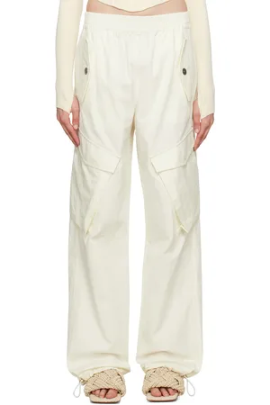 DION LEE White Elasticized Trousers