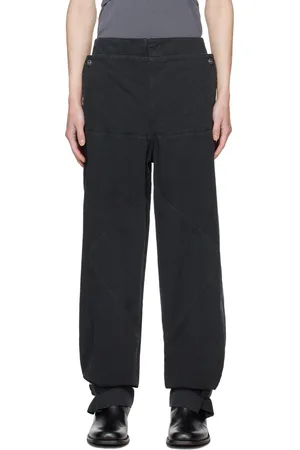 DION LEE Black Shell Trousers