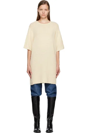Totême Off-White Textured Mini Dress