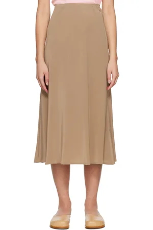 By Malene Birger Tan Flaiys Midi Skirt