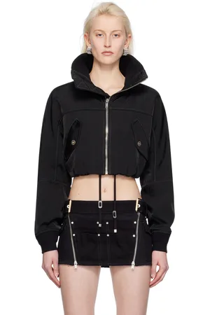 DION LEE Crop Bomber Jacket
