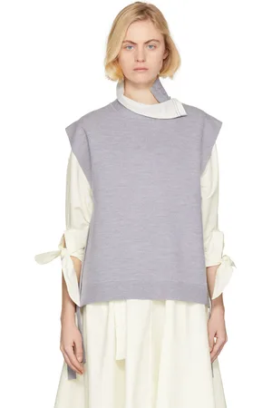3.1 Phillip Lim Grey Double Face Wool Turtleneck