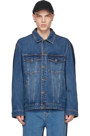 CALVINLUO Paneled Denim Jacket