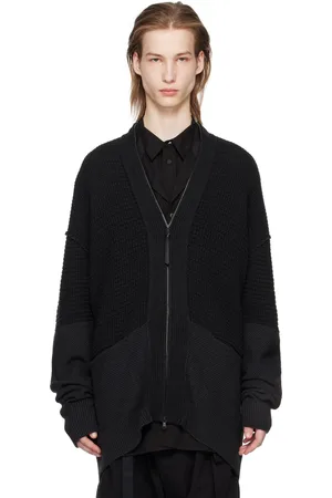 THE VIRIDI-ANNE Black Zip Cardigan