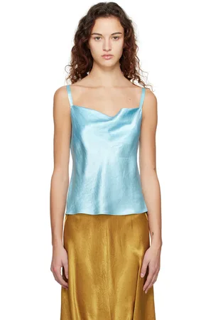 Vince Blue Cowl Neck Camisole