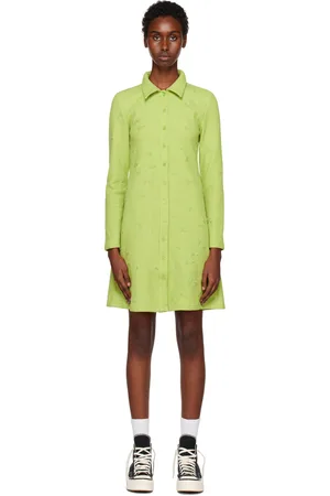 Brain Dead Green Puff Minidress