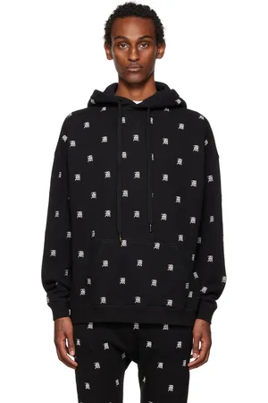 R13 Black Allover Hoodie