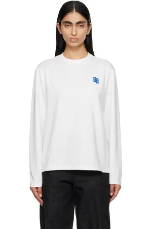 Ader Error White Sig; TRS Tag 01 Long Sleeve T-shirt