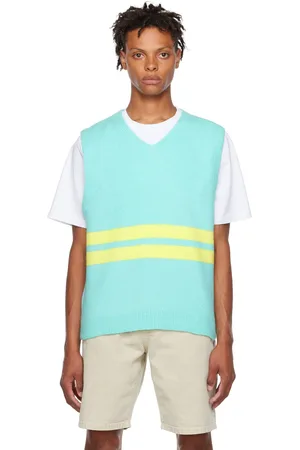 STUSSY Blue Acrylic Vest