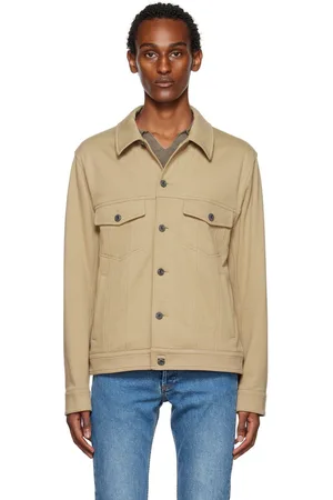 Vince Taupe Soft Trucker Jacket