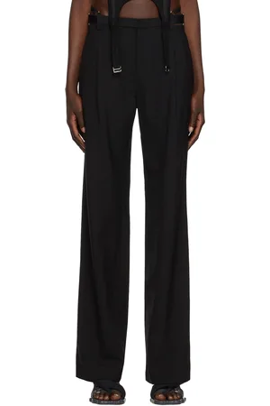 DION LEE Lingerie Wool Trousers