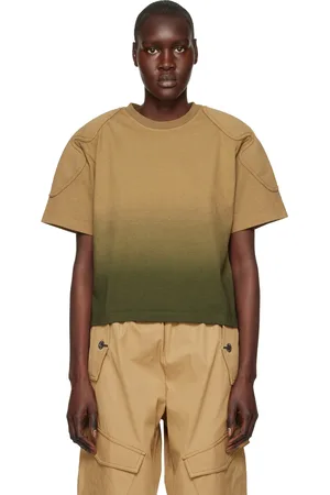 DION LEE Khaki Sunfade T-Shirt