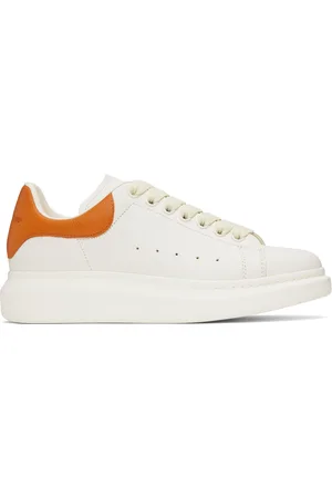 Alexander McQueen Off-White & Orange Oversized Sneakers