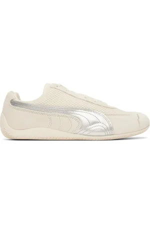 PUMA Beige & Silver Speedcat Premium Sneakers