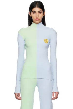 Helmstedt Green & Blue Awa Turtleneck