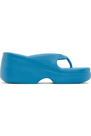 forBitches Blue Platform Flip Flops