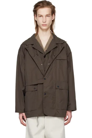 meanswhile Brown Detachable Game Suck Hunting Jacket