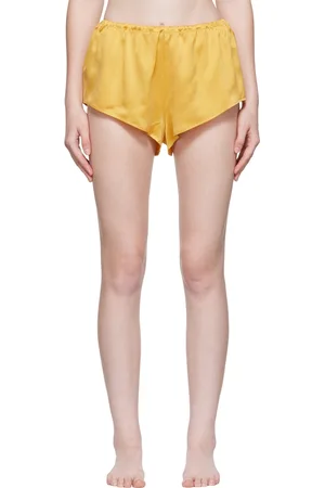 ASCENO Yellow Venice Pyjama Shorts