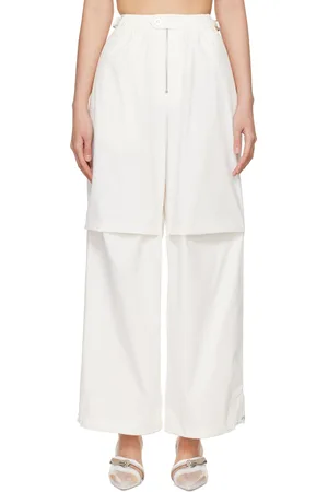 DION LEE Off-White Flight Trousers