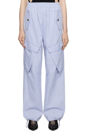 DION LEE Blue Elasicized Trousers