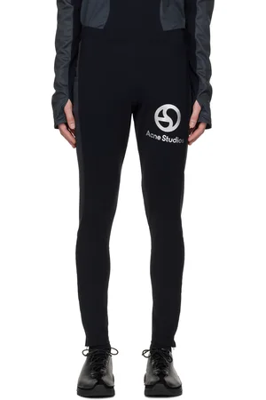 Acne Studios Black Logo Leggings